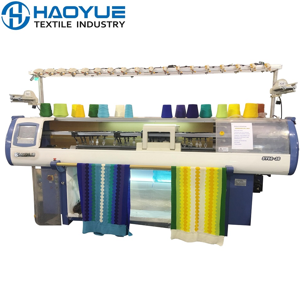 Three system knitting machine