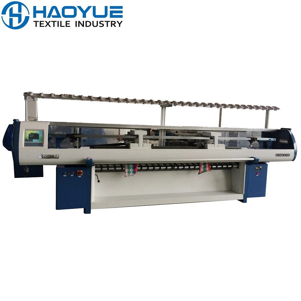 Four system knitting machine