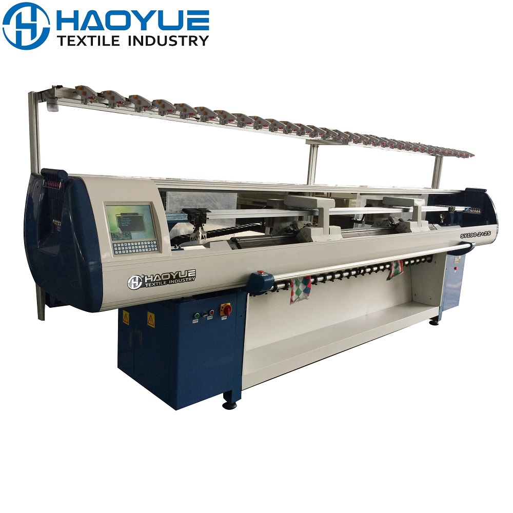 Four system knitting machine