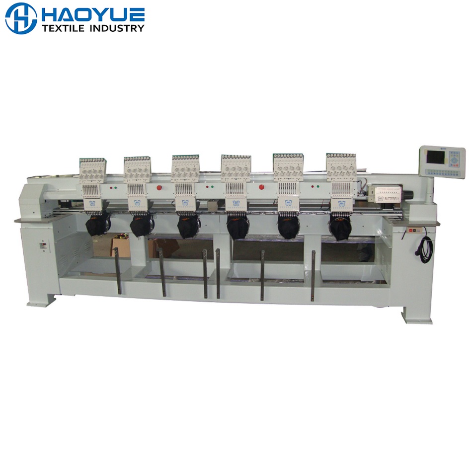 Six head embroidery machine